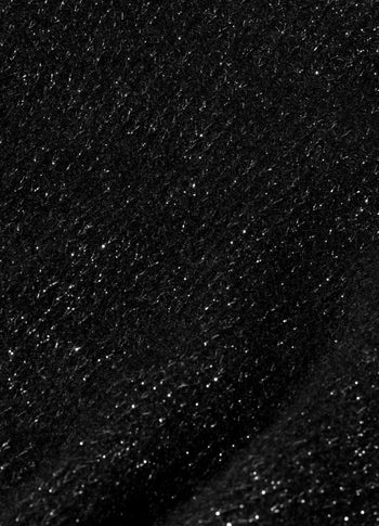 short cardigan sparkle | black