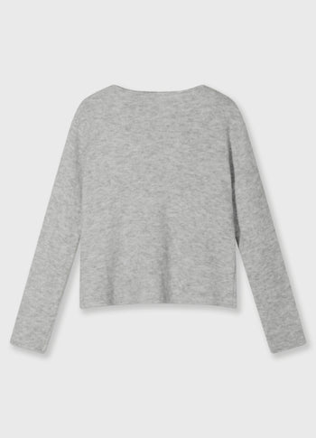 soft knit sweater 10 | light grey melee