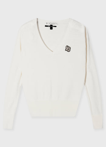 v-knit classic cashmere | ecru