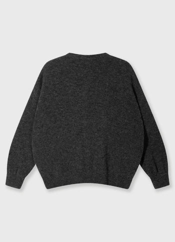 soft baseball knit cardigan | antra melee