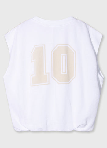 mesh baseball tee 10 | white