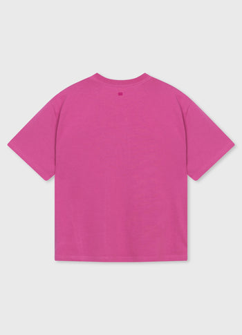 crew neck tee | heather mauve