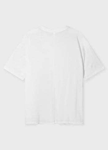 oversized tee jersey | optic white