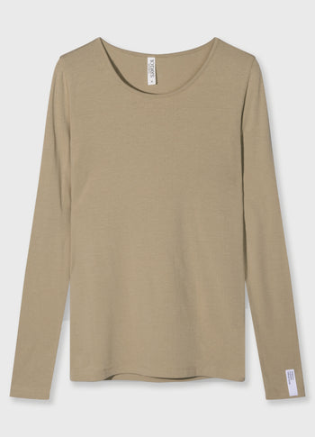 extra long sleeve tee modal | earth