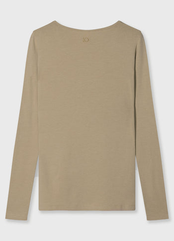 extra long sleeve tee modal | earth