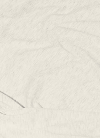 long sleeve tee rib | soft white melee