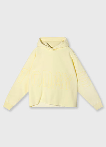statement logo hoodie | pastel yellow