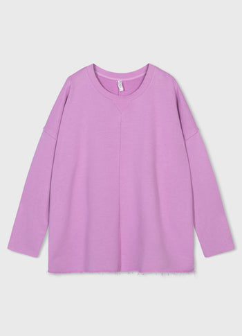 LA fleece sweater | violet