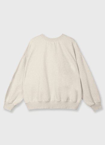 baseball sweater 10DAYS | soft white melee