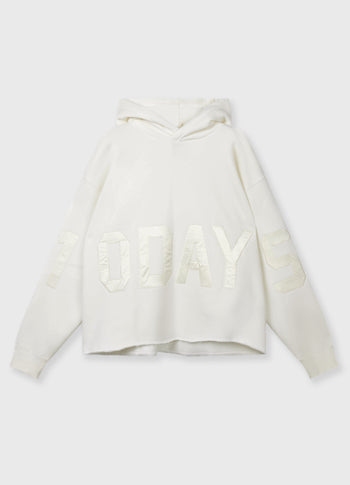 statement logo hoodie | ecru