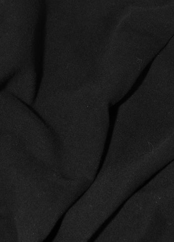 pleated sweater chiffon | black