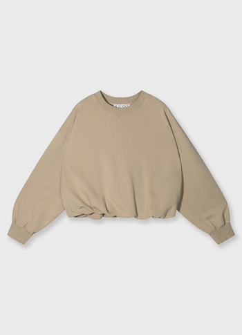 pleated sweater 10 | earth