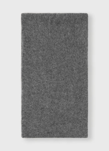 round hairy knit scarf | antra melee