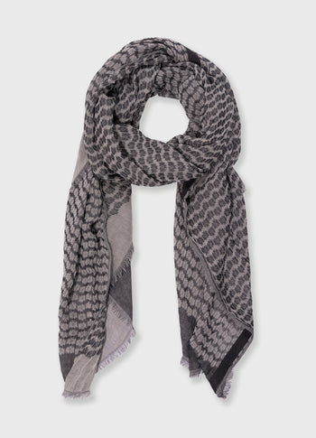 scarf ikat | dark navy