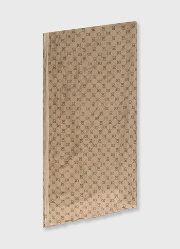 scarf monogram | earth