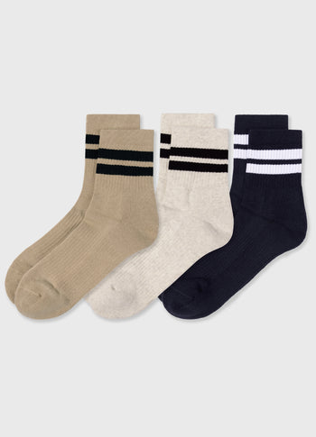 3-pack socks | earth