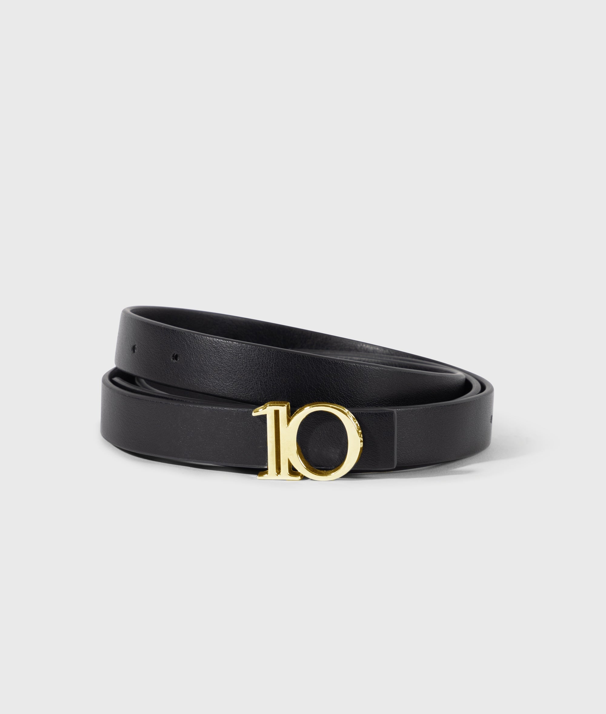 monogram belt | black | 10DAYS | Official Online Store 