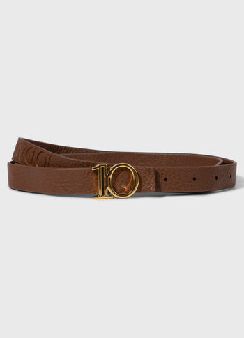 monogram belt | truffle