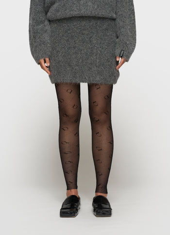 leggings monogram | black