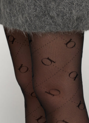 leggings monogram | black