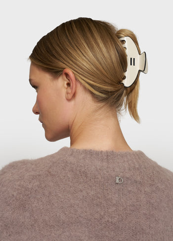 v-neck knit sweater | moonrock