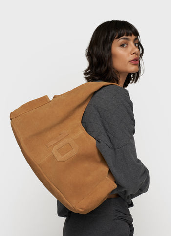 suede shoulder bag | suede