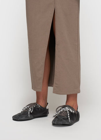 maxi gathering dress | moonrock