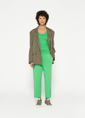 side panel jogger | apple green