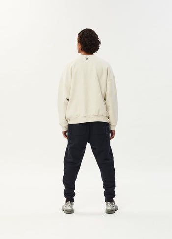 Human fleece sweater | soft white melee
