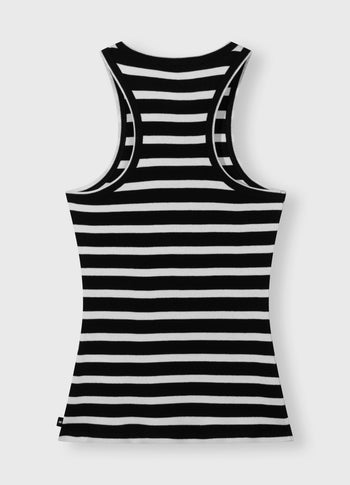THE TANK TOP STRIPES | black/white