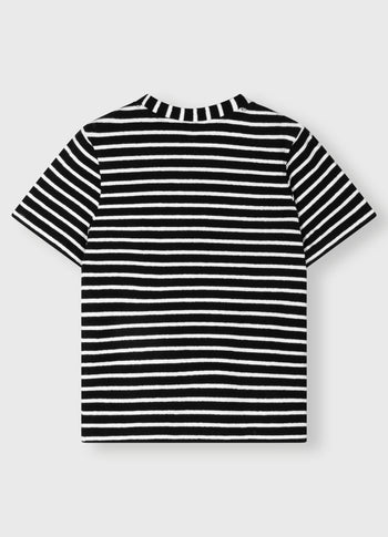 THE PETITE TEE STRIPES | black/white