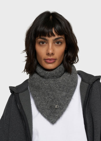 bandana hairy knit scarf | antra melee