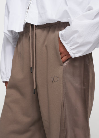 western jogger satin | moonrock