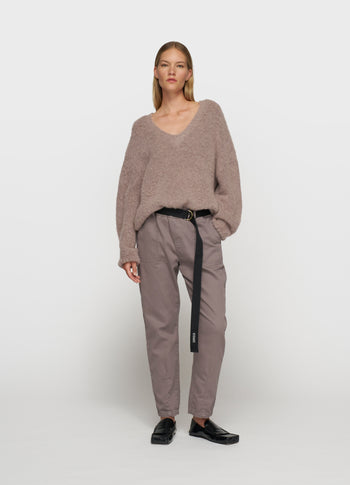 belted pants jog | moonrock