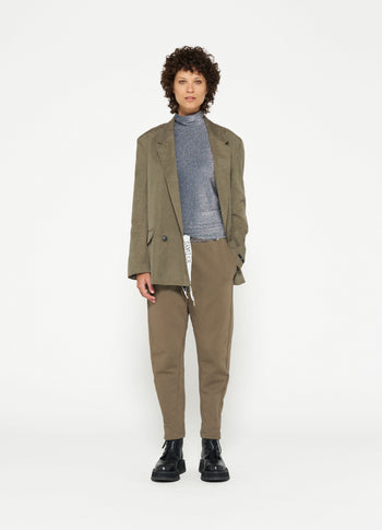 turtleneck top glitter | black