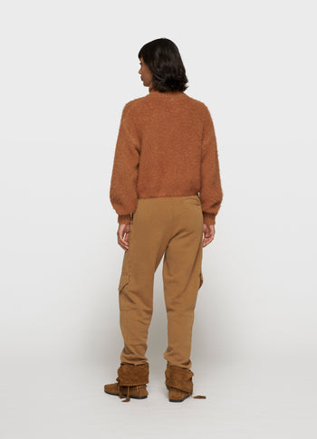 cargo jogger fleece | suede