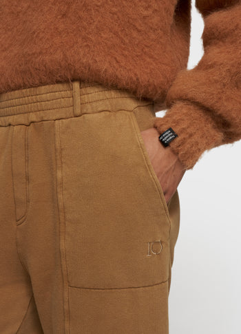 cropped knit turtleneck | suede