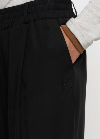 flowy pants lyocell | black
