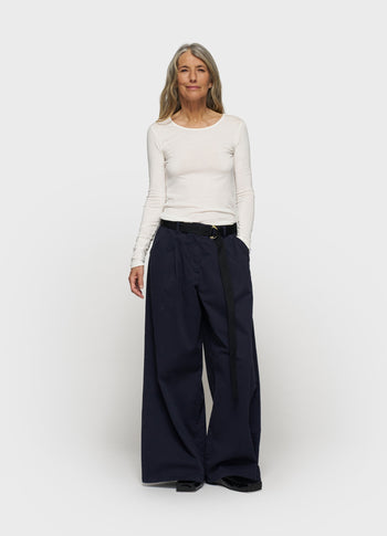 extra long sleeve tee modal | ecru