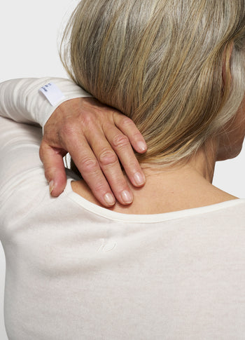 extra long sleeve tee modal | ecru