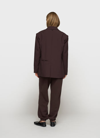 proud blazer | deep wine