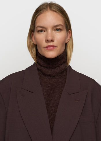 proud blazer | deep wine