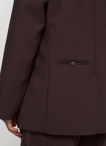 proud blazer | deep wine