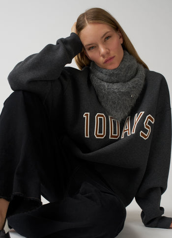 bandana hairy knit scarf | antra melee