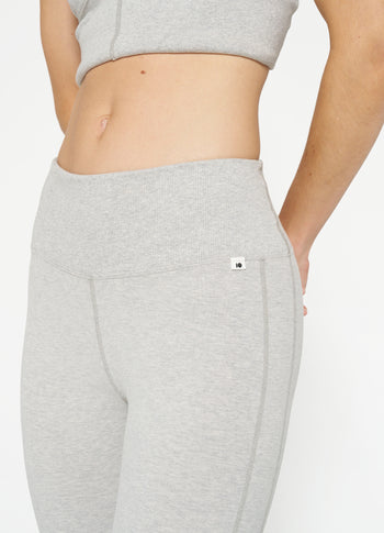 soft stretch leggings | light grey melee