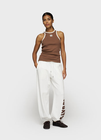 Bar jogger fleece | ecru