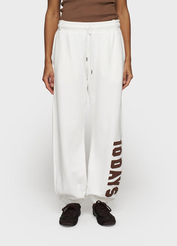 Bar jogger fleece | ecru