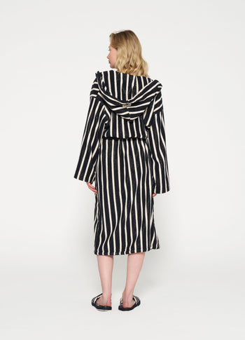bathrobe stripes | black/ecru