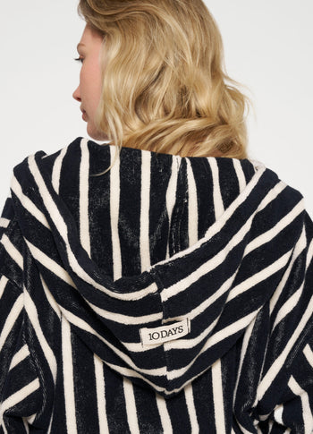 bathrobe stripes | black/ecru