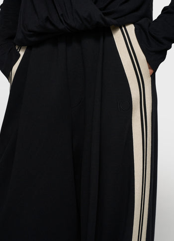 wide pants tape | black